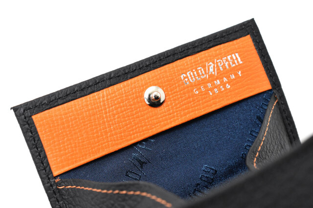 スペリオール170th Anniversary 小銭入れ 「ゴールドファイル」 GP24570　ブラック／オレンジ　商品特徴