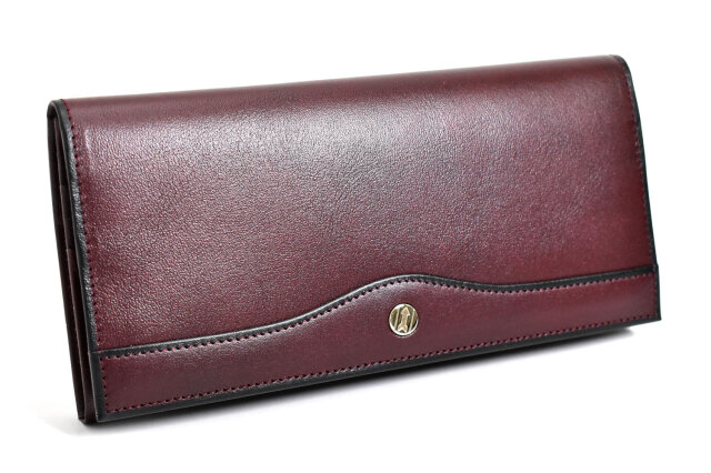 OXFORD CLASSIC（オックスフォード・クラシック） 長財布 「ゴールドファイル」 GP26228 バーガンディ 正面