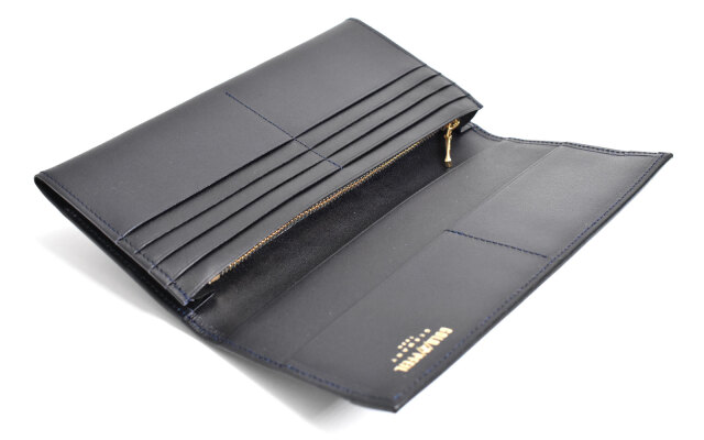 OXFORD CLASSIC（オックスフォード・クラシック） 長財布 「ゴールドファイル」 GP26228 ネイビー 内作り