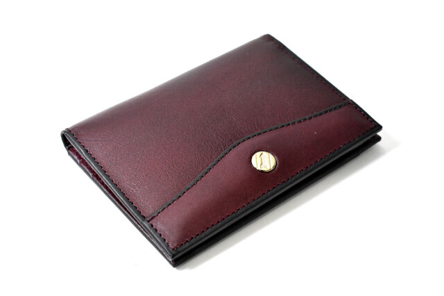 OXFORD CLASSIC（オックスフォードクラシック） パスケース 「ゴールドファイル」 GP27114 バーガンディ 正面