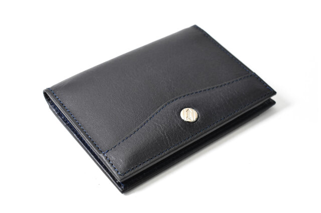 OXFORD CLASSIC（オックスフォードクラシック） パスケース 「ゴールドファイル」 GP27114 ネイビー 正面