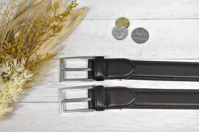 Maximum（マキシマム） 30mm幅 ピン式 メンズベルト ラスティカーフ「プレリーギンザ」 NB10819　イメージ画像