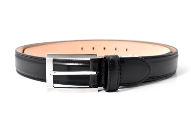 Maximum(マキシマム) 30mm幅 ピン式 メンズベルト ルガート「プレリーギンザ」 NB11019 ブラック 正面
