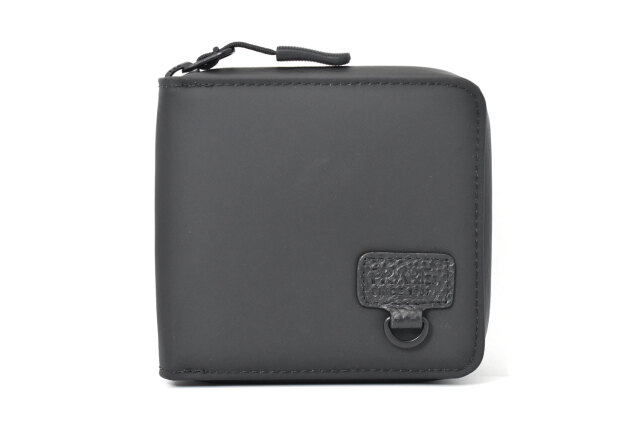 ACTIVE（アクティブ） 防水＆耐久&軽量　アウトドアラウンドファスナー二つ折り財布 「プレリー1957」 NP00210　ブラック　正面