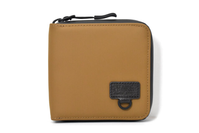 ACTIVE（アクティブ） 防水＆耐久&軽量　アウトドアラウンドファスナー二つ折り財布 「プレリー1957」 NP00210　ベージュ　正面