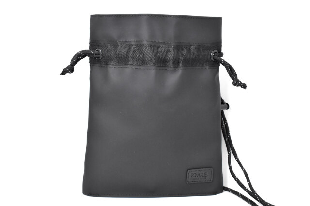 ACTIVE（アクティブ） 防水＆耐久＆軽量　コンパクト巾着ショルダーバッグ 「プレリー1957」 NP01470　ブラック　正面