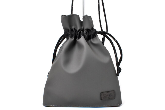 ACTIVE（アクティブ） 防水＆耐久＆軽量　コンパクト巾着ショルダーバッグ 「プレリー1957」 NP01470　グレー　正面