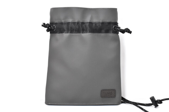 ACTIVE（アクティブ） 防水＆耐久＆軽量　コンパクト巾着ショルダーバッグ 「プレリー1957」 NP01470　グレー　正面