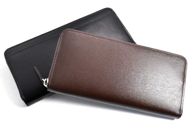 ボックスカーフヴェネチアン　ラウンドファスナー長財布（小銭入れあり）　「プレリーギンザ」　NP57629　カラー