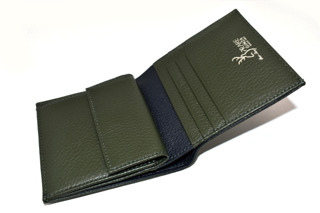 Silky Deer（シルキーディア）　コンパクト財布（小銭入れあり）「プレリーギンザ 」 NP58219　カーキ　内作り