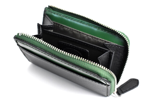 Tie Up（タイアップ）　小銭入れ　「プレリートラディショナルファクトリー」　NPF2970　グリーン　内作り