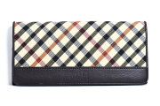 HouseCheck（ハウスチェック） 長財布（小銭入れあり） 「DAKS ダックス」 DP36012 ダークブラウン 正面