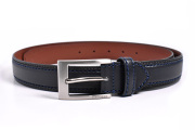 牛革　カジュアルベルト  「LACOSTE（ラコステ）」　LB67060　ネイビー　正面