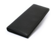 ItalianDeerskin （イタリアンディア） 長財布（小銭入れあり） 「プレリー1957」 NP17014 クロ　正面