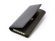 ボックスカーフヴェネチアン　キーケース　「プレリーギンザ」　NP56595　クロ　正面