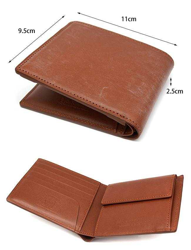 NPJブリティッシュブライドル 二つ折り財布（小銭入あり）「ジュエル