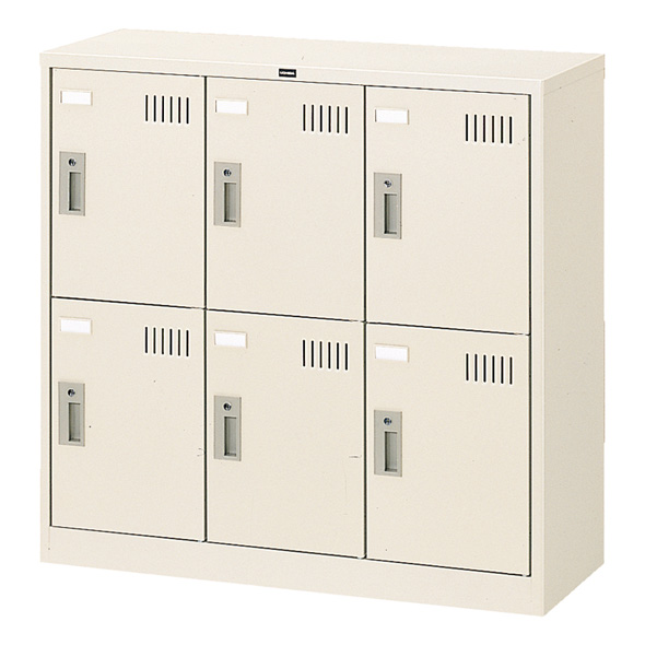 内田洋行 スクールロッカー 3列2段6人用 鍵なし 中棚板