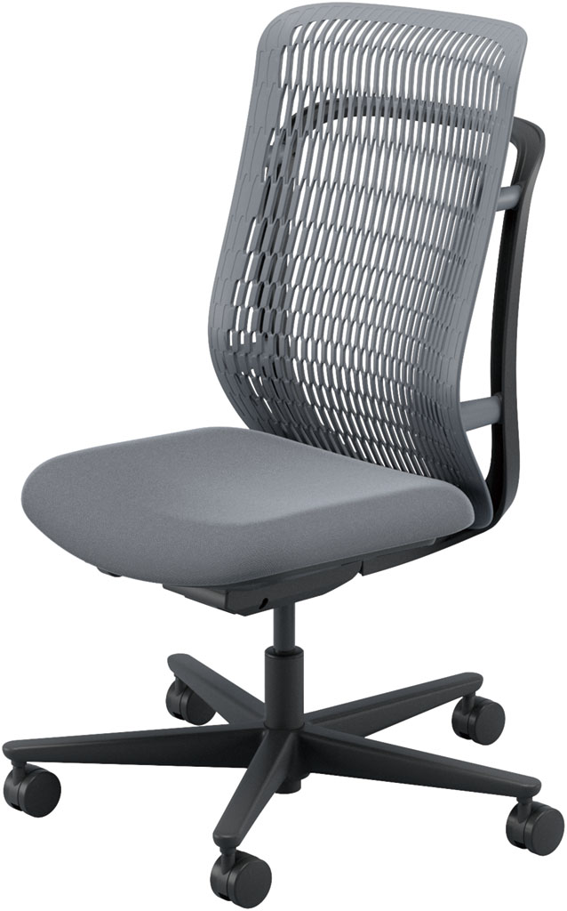 内田洋行 AJCHAIR2(エージェーチェア2) AJ2A-301SG-N PA スレートグレイメッシュ ヘッドレストなし 肘なし ナイロンキャスター