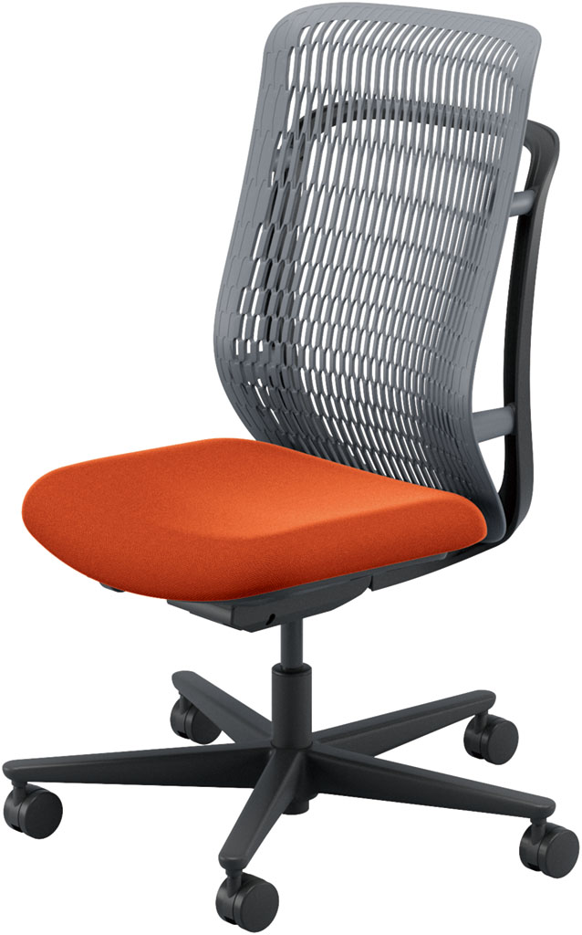 内田洋行 AJCHAIR2(エージェーチェア2) AJ2A-301SG-N PU スレートグレイメッシュ ヘッドレストなし 肘なし ウレタンキャスター