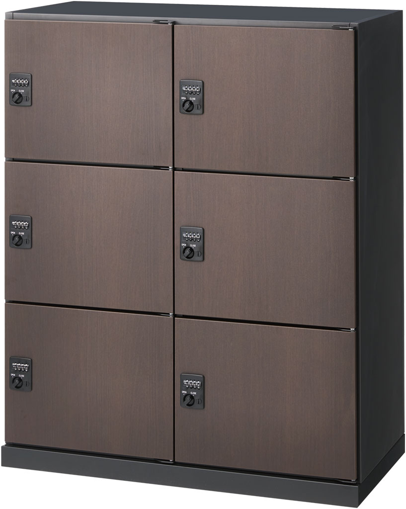 内田洋行 ML型木目パーソナルロッカー 6人用 W900×D450×H1110mm