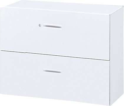 内田洋行 ハイパーストレージ ダイヤル錠タイプ ラテラルキャビネット(各段施錠) HS LA-07各段D錠(C) 2段 W900×D450×H700