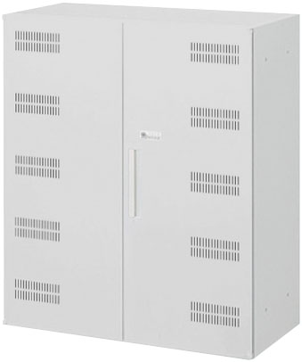 内田洋行 ハイパーストレージ ノートPCキャビネット HS-PC2-10P D錠(C) 一括扉 ダイヤル錠タイプ W900×D450×H1050mm