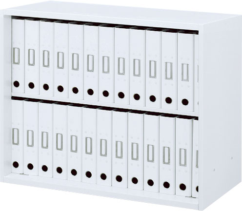 内田洋行 ハイパーストレージ スタンダードタイプ オープン書庫 HS O-07(C) 2段 上下共通用 W900×D450×H700