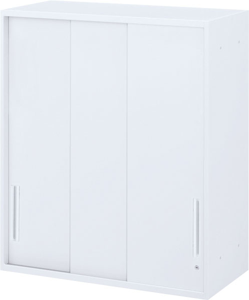 内田洋行 ハイパーストレージ スタンダードタイプ スチール3枚引き違い書庫 HS STH-10U(C) 3段 上置き用 W900×D450×H1050