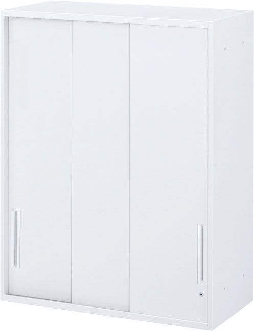 内田洋行 ハイパーストレージ スタンダードタイプ スチール3枚引き違い書庫 HS STH-12U(C) 4段 上置き用 W900×D450×H1200