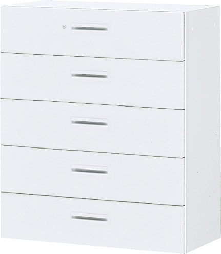 内田洋行 ハイパーストレージ スタンダードタイプ ラテラルキャビネット(一括施錠) HS LC-10(C) 5段 W900×D450×H1050