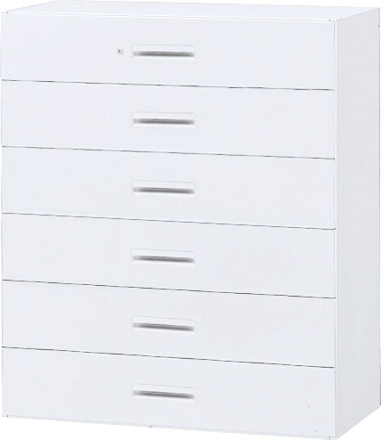 内田洋行 ハイパーストレージ スタンダードタイプ ラテラルキャビネット(一括施錠) HS LD-10(C) 6段 W900×D450×H1050