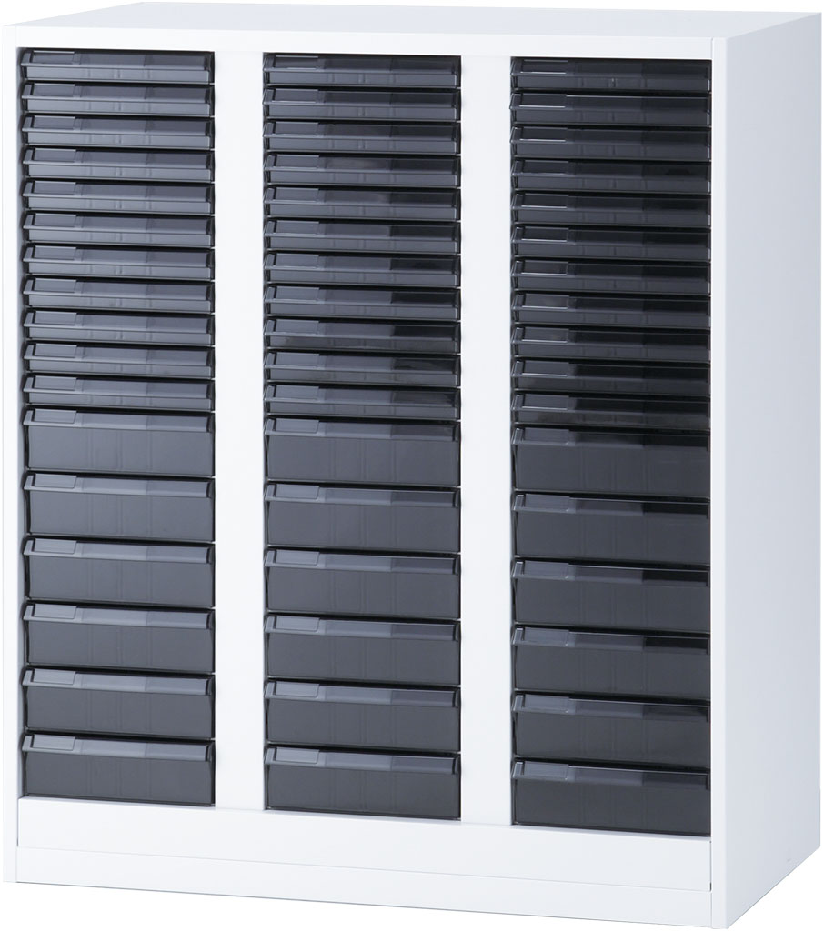 内田洋行 BEストレージ スモークトレーキャビネット TCA-10/A4(CC) A4 浅型タテ 浅69個 W900×D450×H1050