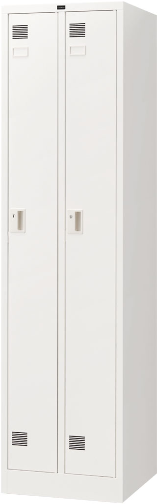 内田洋行 システムロッカーNS型 スタンダードタイプ細形 2人用(S) 内筒交換錠 ホワイト色 W463×D515×H1790mm