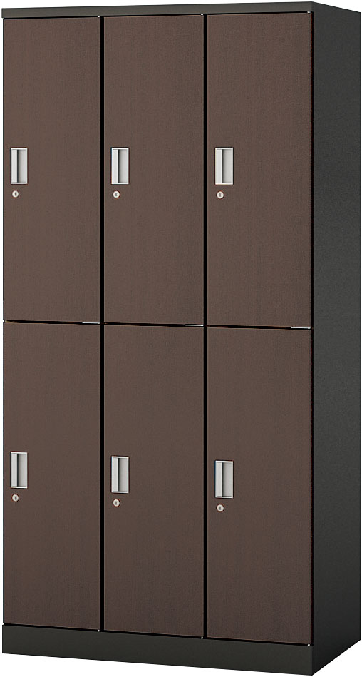 内田洋行 HLN型木目ロッカー 6人用 W900×D515×H1800mm