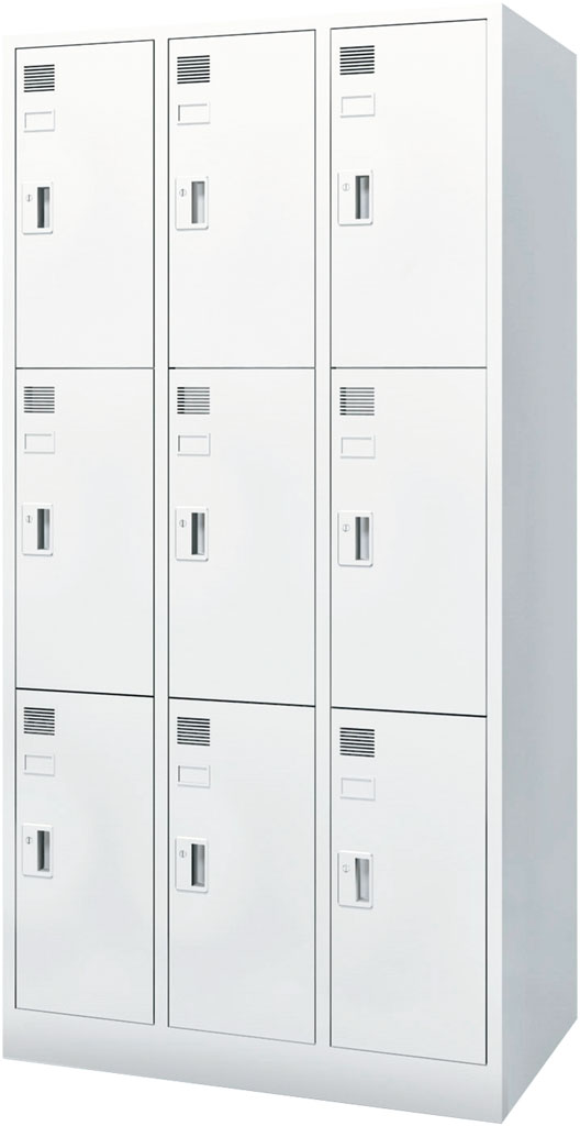 内田洋行 システムロッカーNS型 スタンダードタイプ 9人用 シリンダー