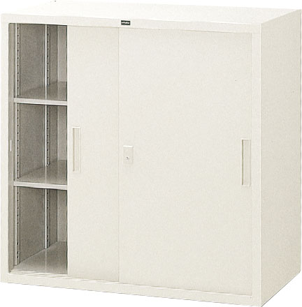 内田洋行 引違い書庫 3×3型鋼板戸 JIS3号 棚板2