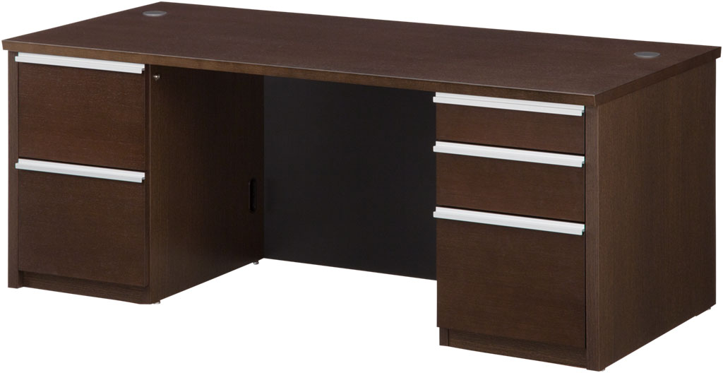 内田洋行 役員用家具 EDファニチュア SYシリーズ　両袖デスク W1800×D850×H720mm