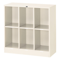 内田洋行 スクールロッカー 3列2段6人用 扉なし ネオグレイ W880×