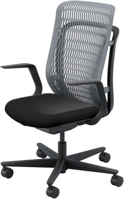 内田洋行 AJCHAIR2(エージェーチェア2) AJ2A-311SG-L PA スレートグレイメッシュ ヘッドレストなし L型肘 ナイロンキャスター