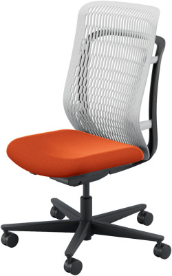 内田洋行 AJCHAIR2(エージェーチェア2) AJ2A-301AG-N PU アッシュグレイメッシュ ヘッドレストなし 肘なし ウレタンキャスター