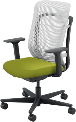 内田洋行 AJCHAIR2(エージェーチェア2) AJ2A-331AG-A PA アッシュグレイメッシュ ヘッドレストなし アジャスタブル肘 ナイロンキャスター