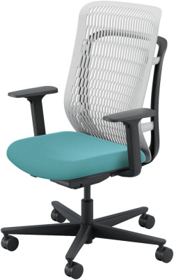 内田洋行 AJCHAIR2(エージェーチェア2) AJ2A-331AG-A PU アッシュグレイメッシュ ヘッドレストなし アジャスタブル肘 ウレタンキャスター