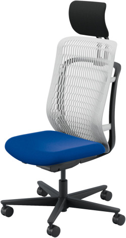 内田洋行 AJCHAIR2(エージェーチェア2) AJ2A-501AG-N PA アッシュグレイメッシュ ヘッドレスト付 肘なし ナイロンキャスター