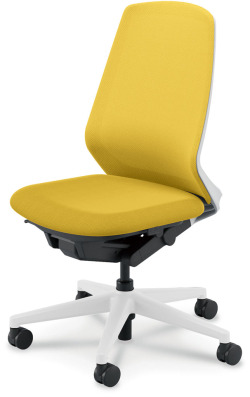 内田洋行 ニンバスチェア NA-300WWAL-PU ホワイトフレーム ハイバック ホワイト脚 ランバー無 ハンガー無 ウレタンキャスター 肘なし