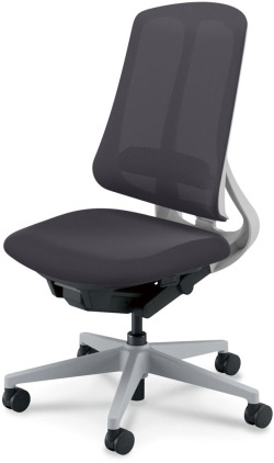 内田洋行 リーフレクチェア ハイバック ミックスメッシュ ライトグレイフレーム 樹脂脚ライトグレイ ランバーサポート有 ウレタンキャスター 肘なし