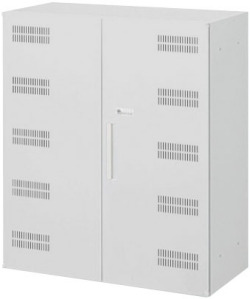 内田洋行 ハイパーストレージ ノートPCキャビネット HS-PC2-10P D錠(C) 一括扉 ダイヤル錠タイプ W900×D450×H1050mm
