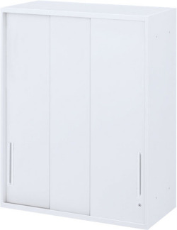 内田洋行 ハイパーストレージ スタンダードタイプ スチール3枚引き違い書庫 HS800 STH-10U(C) 3段 上置き用 W800×D450×H1050