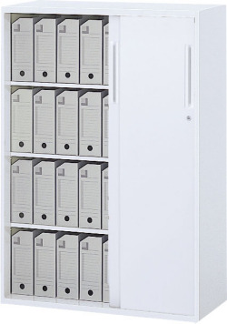 内田洋行 ハイパーストレージ スタンダードタイプ スチール3枚引き違い書庫 HS800 STH-12D(C) 4段 下置き用 W800×D450×H1200