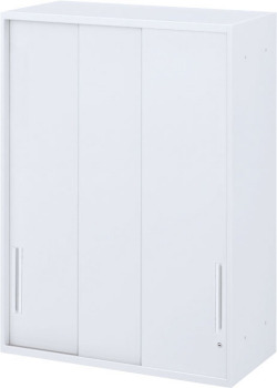 内田洋行 ハイパーストレージ スタンダードタイプ スチール3枚引き違い書庫 HS800 STH-12U(C) 4段 上置き用 W800×D450×H1200