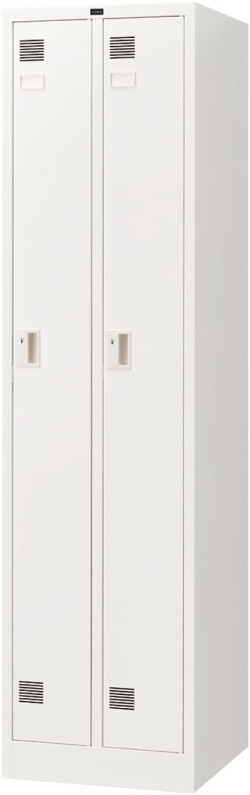 内田洋行 システムロッカーNS型 スタンダードタイプ細形 2人用(S) 内筒交換錠 ホワイト色 W463×D515×H1790mm
